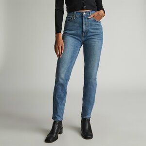 Everlane Women's Original Cheeky® Jean in Worn-In Mid Blue, Size 28